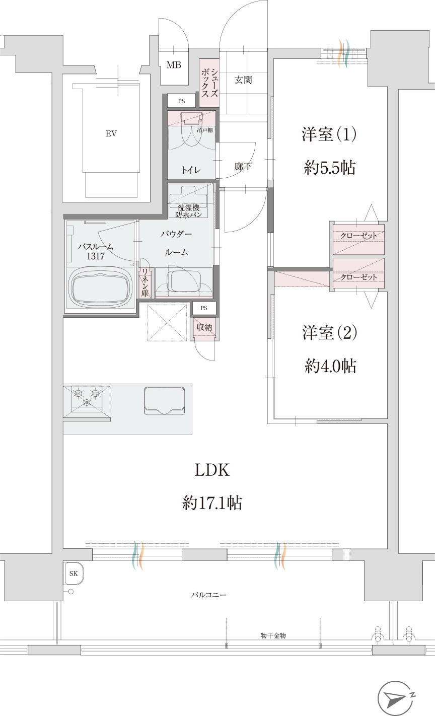 Btype間取り図面
