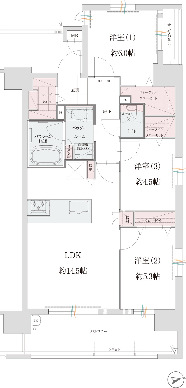 Dtype間取り図面