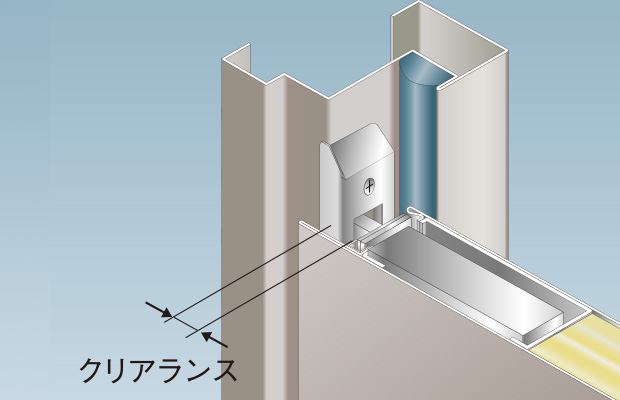 戸先部のクリアランス